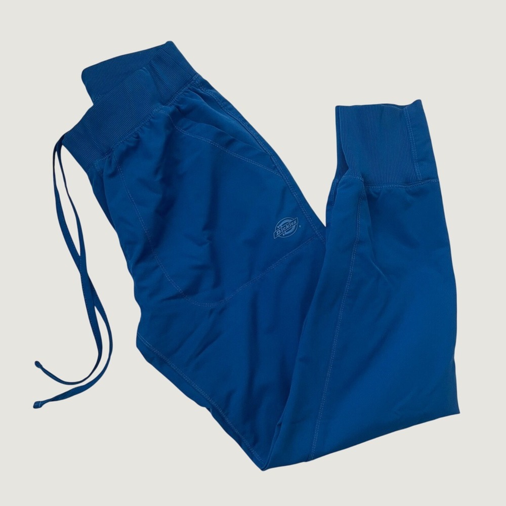 Dickies Dynamix DK040S Royal Blue Scrub Joggers Womens XS Short Cargo Pants